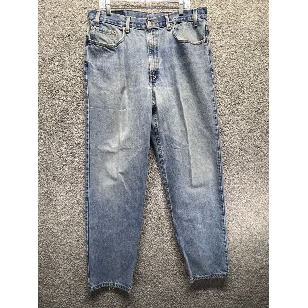 VTG Levi's 550 Men's Jeans Denim Relaxed Fit 38(36)x34 Made In Mexico Distressed
